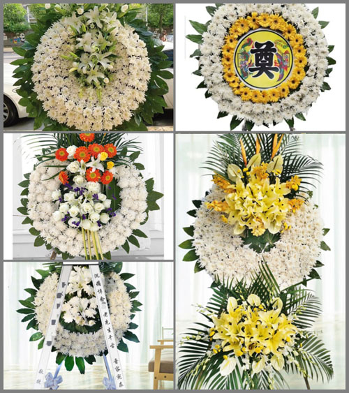 广东梅州市平远县河头镇田心村花圈速递